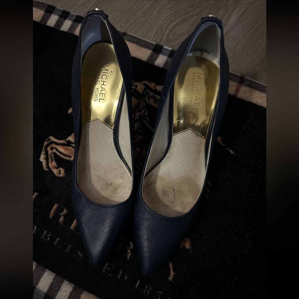 Michael Michael Kors blue navy pump heels 9 - Picture 3 of 6